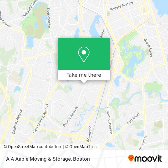 A A Aable Moving & Storage map