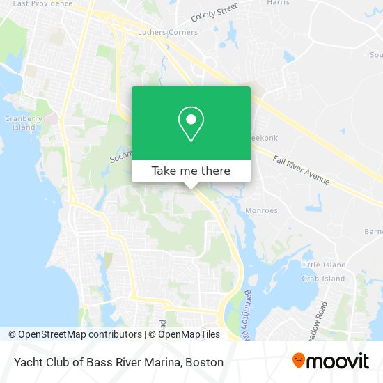 Mapa de Yacht Club of Bass River Marina