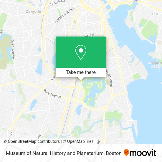 Museum of Natural History and Planetarium map