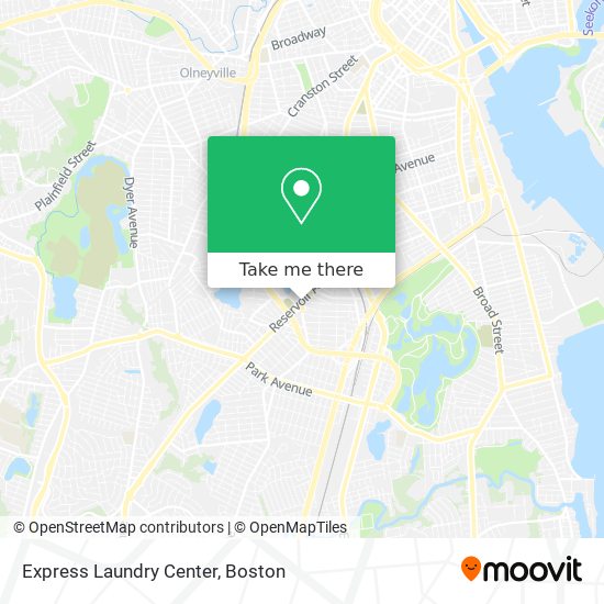 Mapa de Express Laundry Center