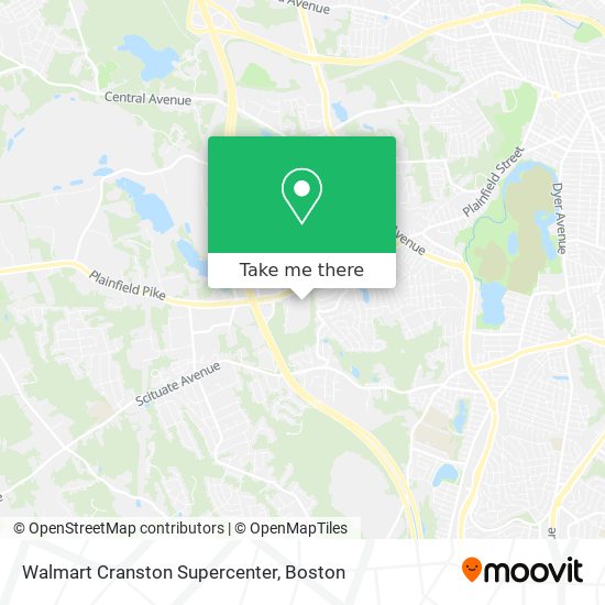 Walmart Cranston Supercenter map