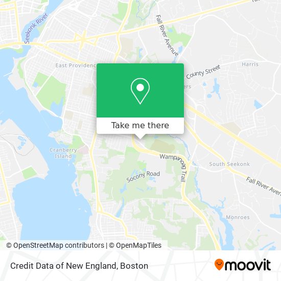 Mapa de Credit Data of New England