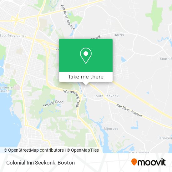 Mapa de Colonial Inn Seekonk