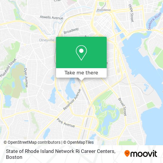 Mapa de State of Rhode Island Network Ri Career Centers