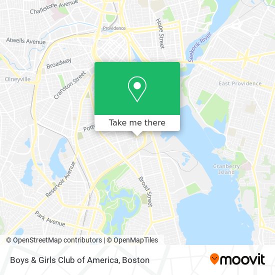 Boys & Girls Club of America map