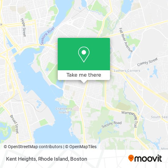 Mapa de Kent Heights, Rhode Island