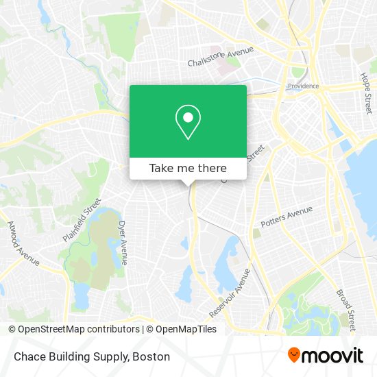 Chace Building Supply map