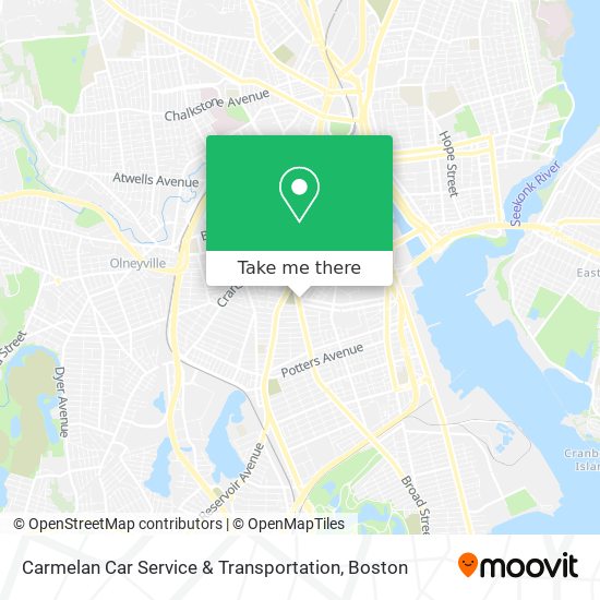 Mapa de Carmelan Car Service & Transportation