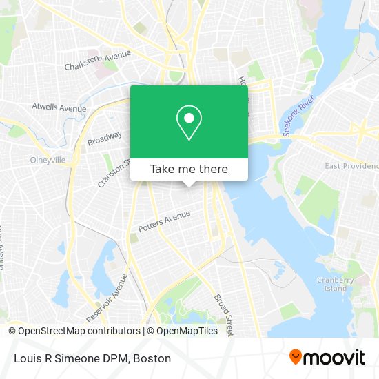 Louis R Simeone DPM map