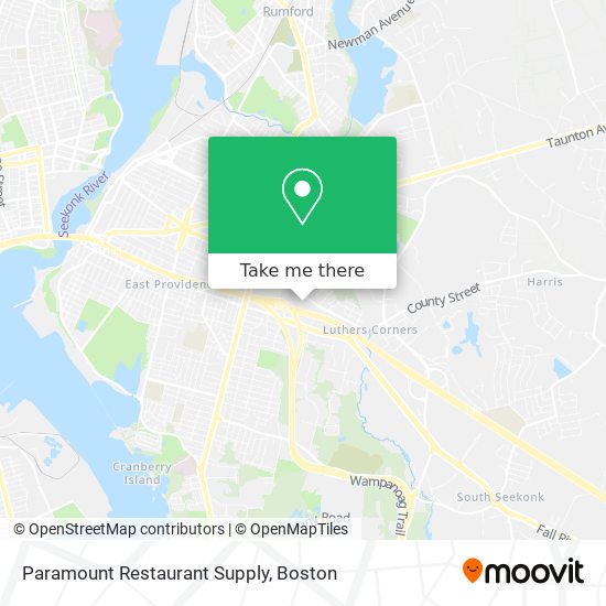 Paramount Restaurant Supply map