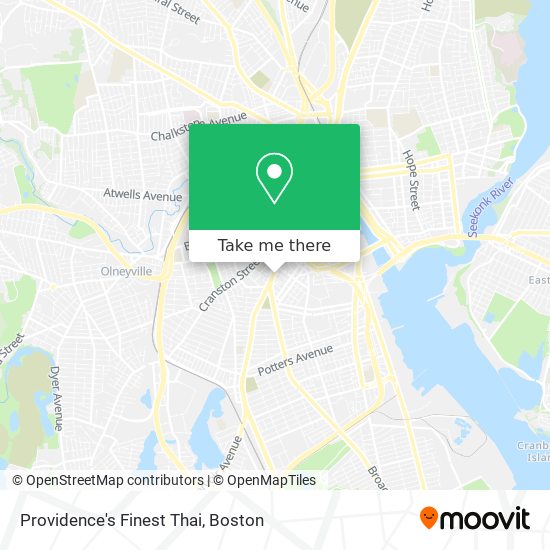 Providence's Finest Thai map