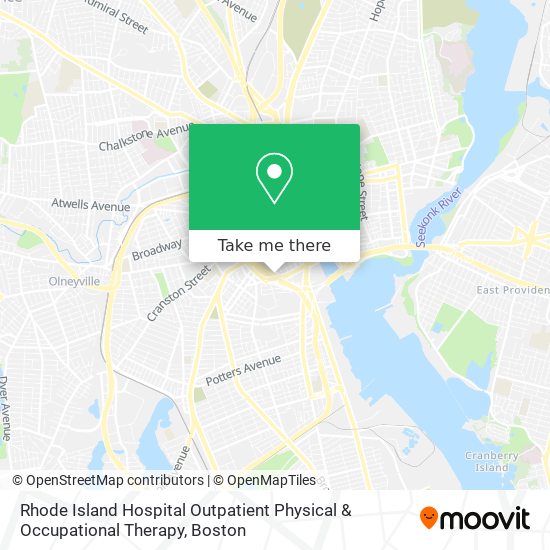 Mapa de Rhode Island Hospital Outpatient Physical & Occupational Therapy