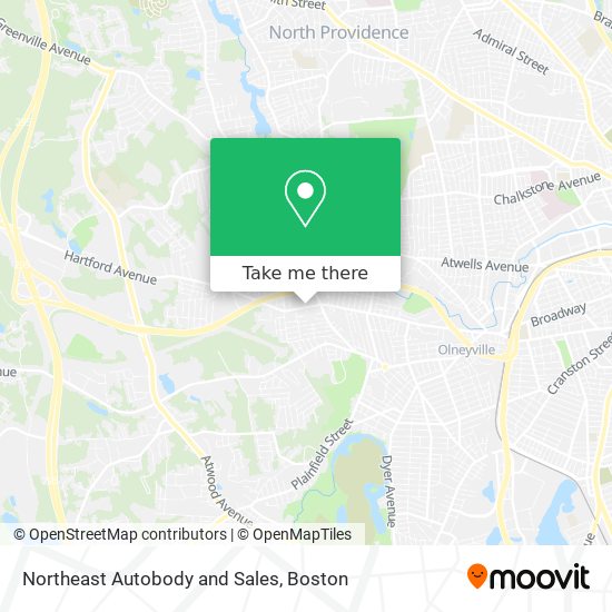 Northeast Autobody and Sales map