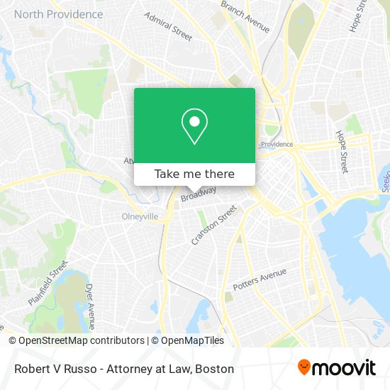 Robert V Russo - Attorney at Law map