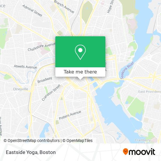 Eastside Yoga map