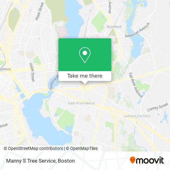 Manny S Tree Service map