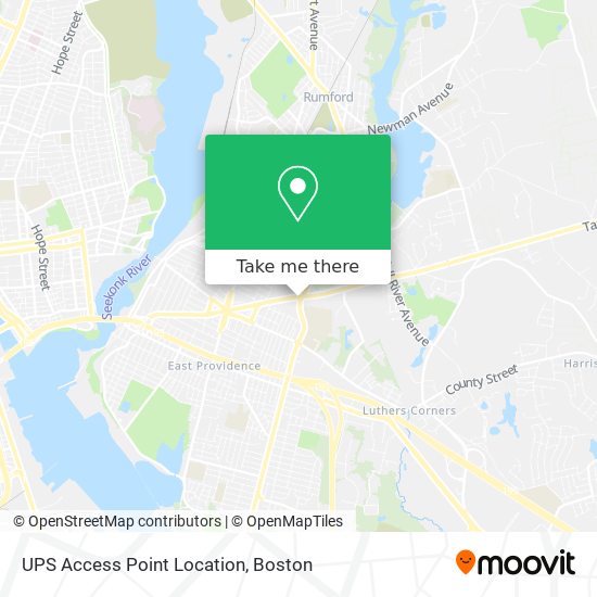 UPS Access Point Location map