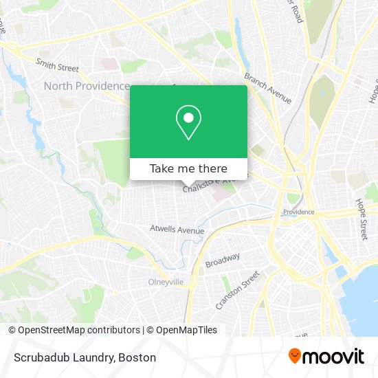 Scrubadub Laundry map