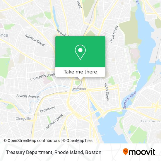 Mapa de Treasury Department, Rhode Island