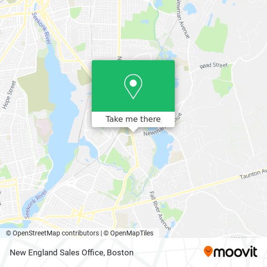 New England Sales Office map