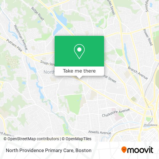 North Providence Primary Care map