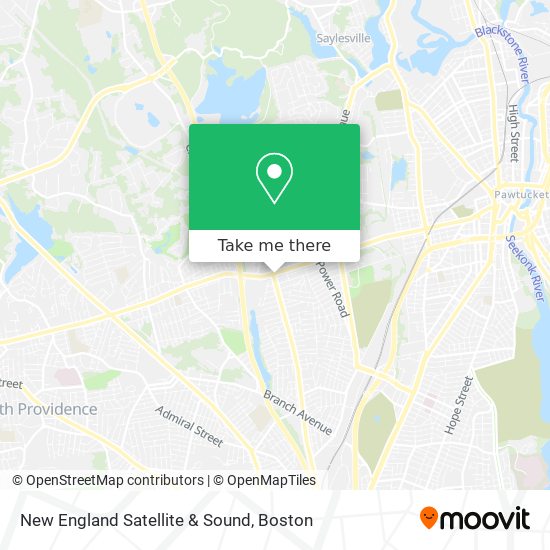 Mapa de New England Satellite & Sound