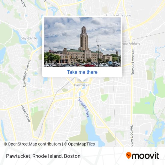 Mapa de Pawtucket, Rhode Island