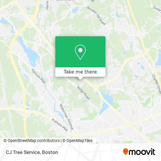 CJ Tree Service map