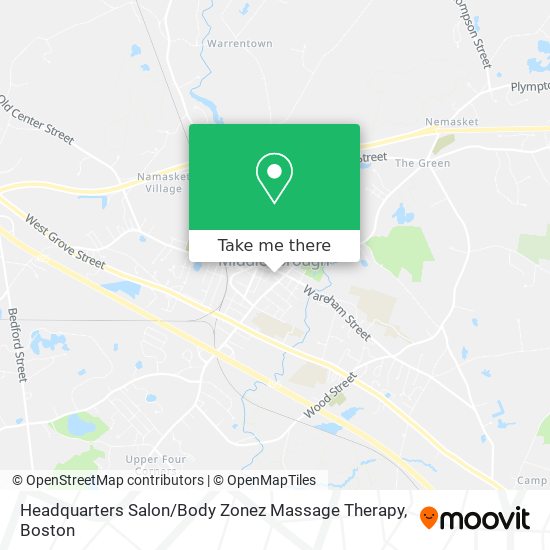 Mapa de Headquarters Salon / Body Zonez Massage Therapy