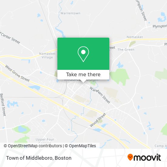 Mapa de Town of Middleboro