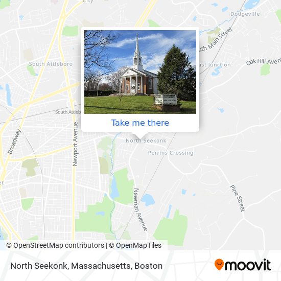 North Seekonk, Massachusetts map