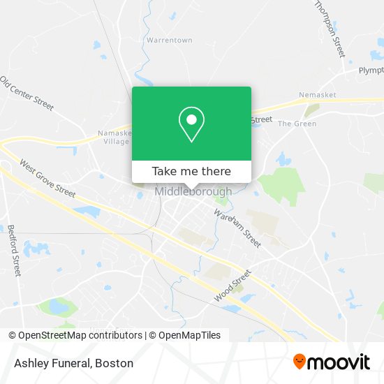 Ashley Funeral map