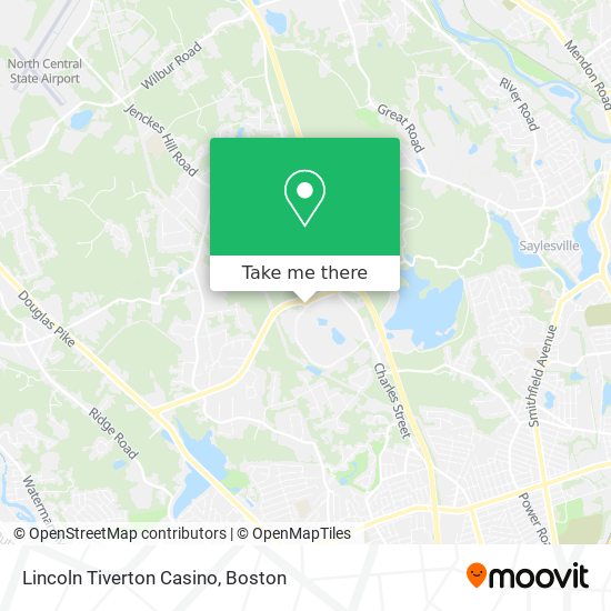 Lincoln Tiverton Casino map