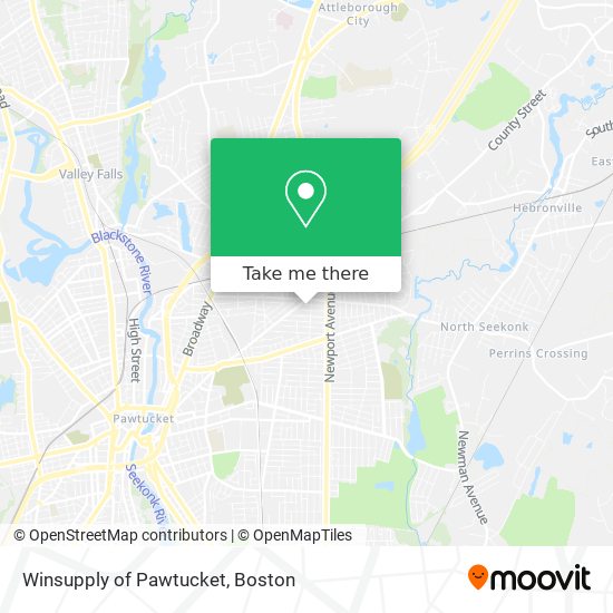 Winsupply of Pawtucket map