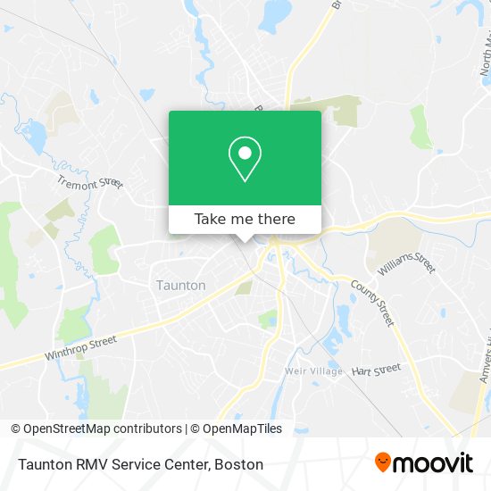 Taunton RMV Service Center map