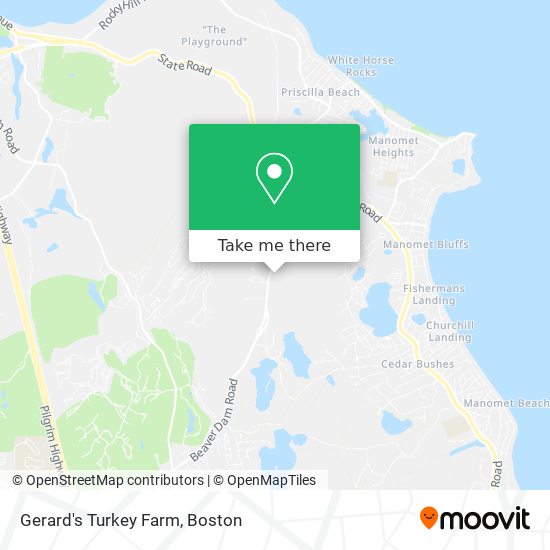 Gerard's Turkey Farm map