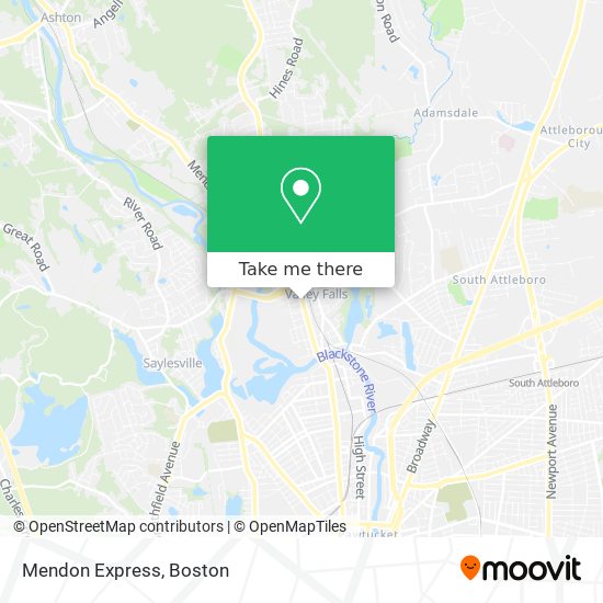 Mendon Express map