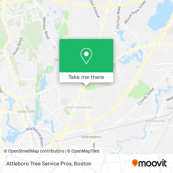 Mapa de Attleboro Tree Service Pros