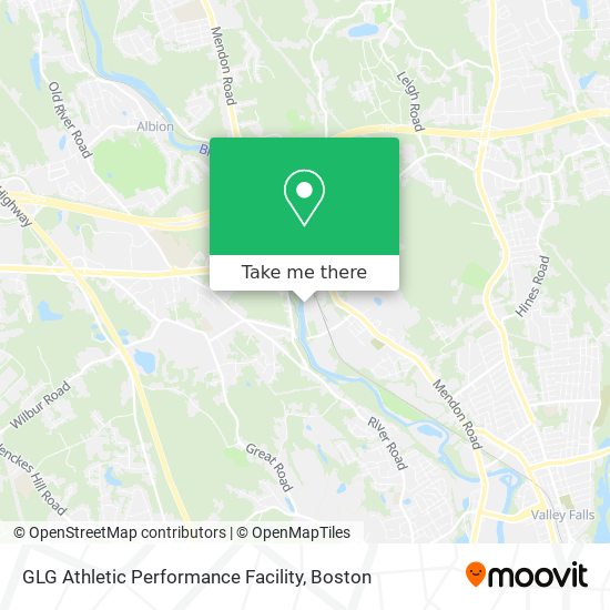 Mapa de GLG Athletic Performance Facility