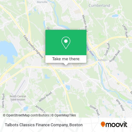 Mapa de Talbots Classics Finance Company