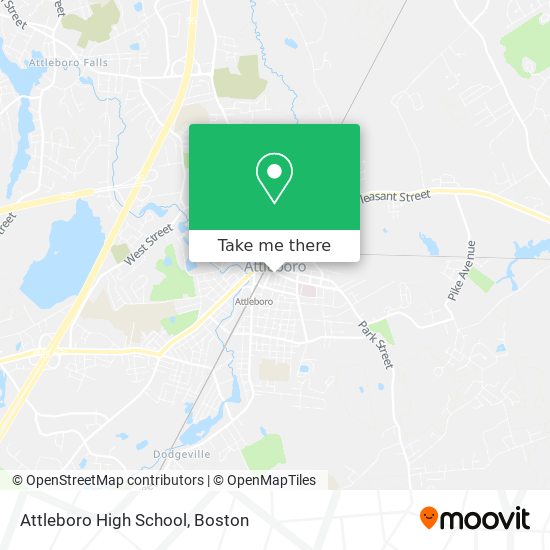 Mapa de Attleboro High School