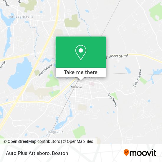 Auto Plus Attleboro map