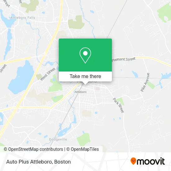 Mapa de Auto Plus Attleboro