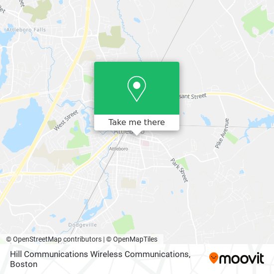 Hill Communications Wireless Communications map