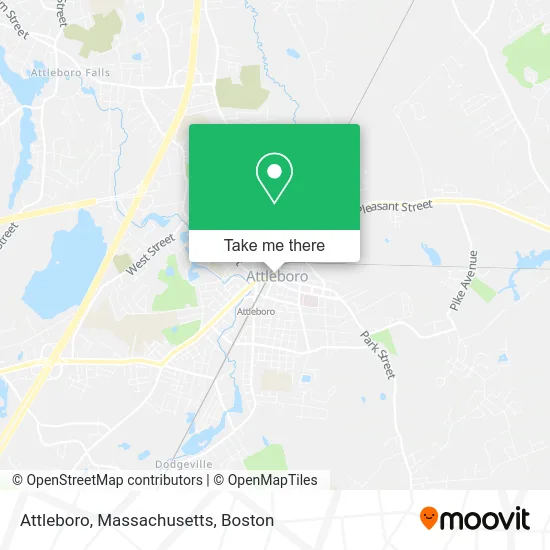 Attleboro, Massachusetts map