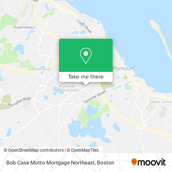 Mapa de Bob Case Motto Mortgage Northeast