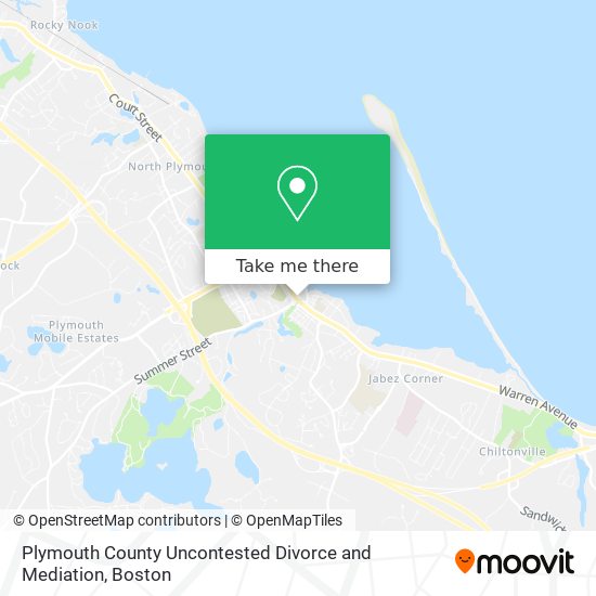 Mapa de Plymouth County Uncontested Divorce and Mediation