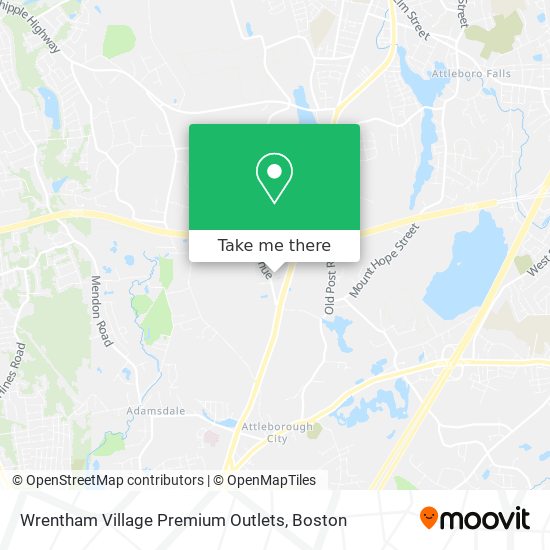 Mapa de Wrentham Village Premium Outlets