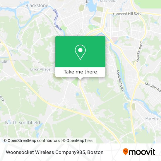 Woonsocket Wireless Company985 map