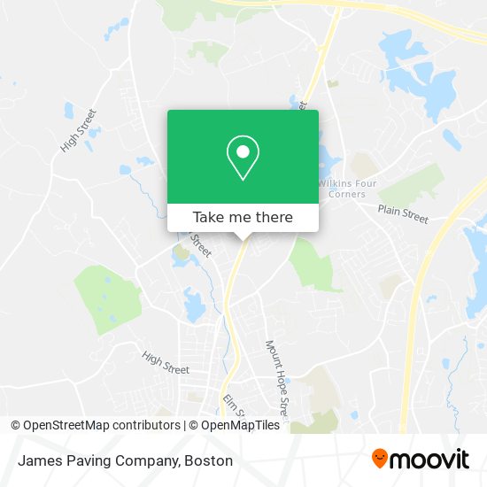 James Paving Company map